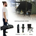 thumbnail image 2 of Folding Camping Chairs, Portable Camp Chair with Carry Bag, for Outdoor, Hiking, Picnic, Camouflage, 2 of 8