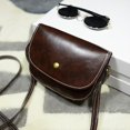 thumbnail image 2 of Bolsa de mensajero para mujer, bandolera de cuero, minide hombro (marrón oscuro) Ndcxsfigh Para Estrenar, 2 of 7