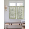 thumbnail image 6 of Kitchen Curtains 45 Inches length, Sage Green Window Treatment Curtain Drapes, Boho Retro Decorative Abstract Floral Ethnic Lightweight Window Panels for Living Room Bedroom, 52"x45", 2 Panels, 6 of 7