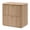 Oak 2-Drawer, variant on Hvoonc 3 Drawer Nightstand with Faux Marble Top, 25" Tall Fluted Storage Bedside Table, FSC Certified Wood, Natural Oak
