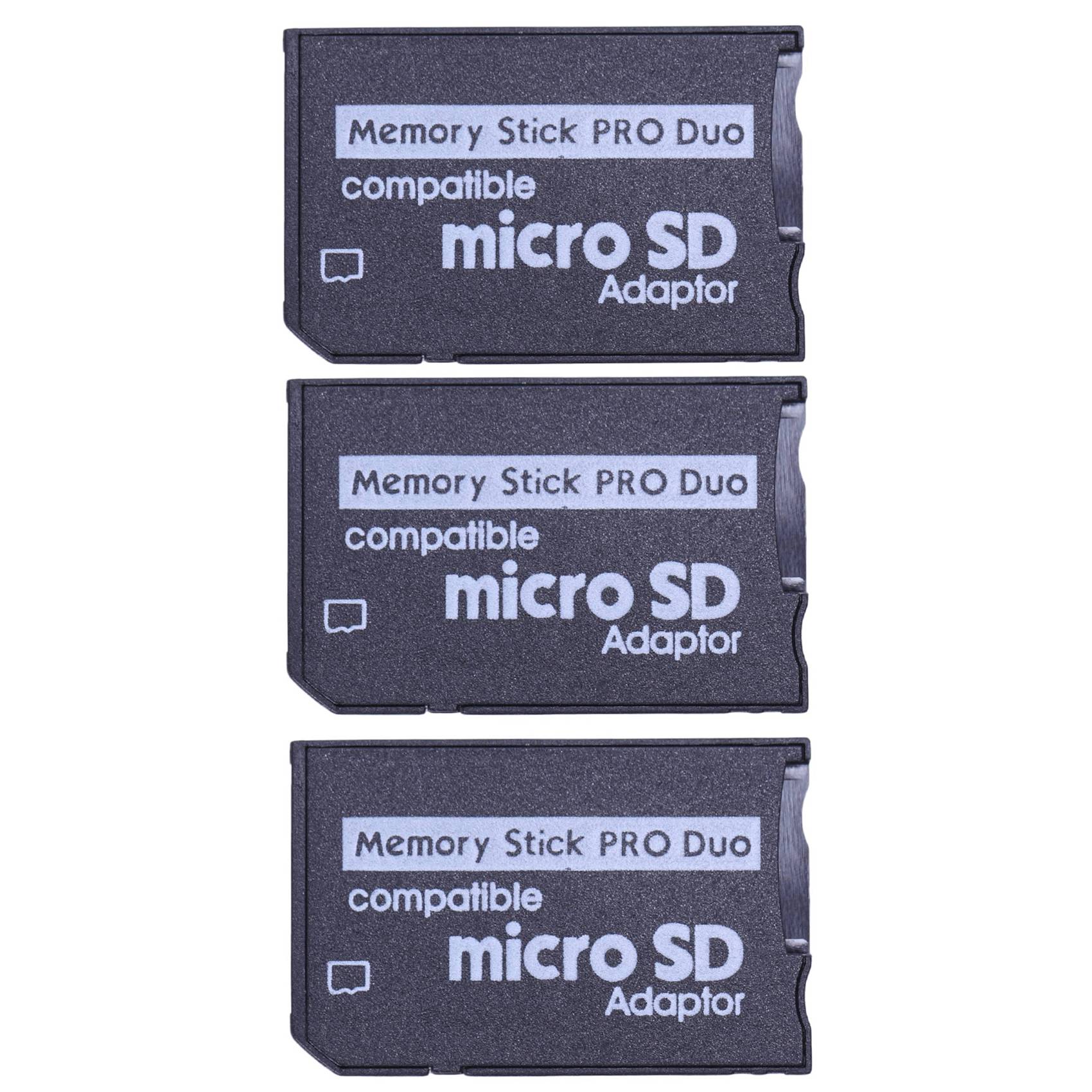 3X Mini MicroSD TF to MS Adapter SD SDHC Card Reader for & PSP Series
