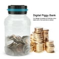 thumbnail image 3 of Digital Money Jar, 2-2.5L Large Capacity Digital Money Box, Transparent Body Money Saving For Kids Storage 800-1000 Coins Home Use, 3 of 8