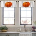 thumbnail image 4 of LALILO Kitchen Curtain Valance Colorful Pumpkin And Squash Red Rod Pocket Window Curtain 52"x 18" Set of 2, 4 of 7