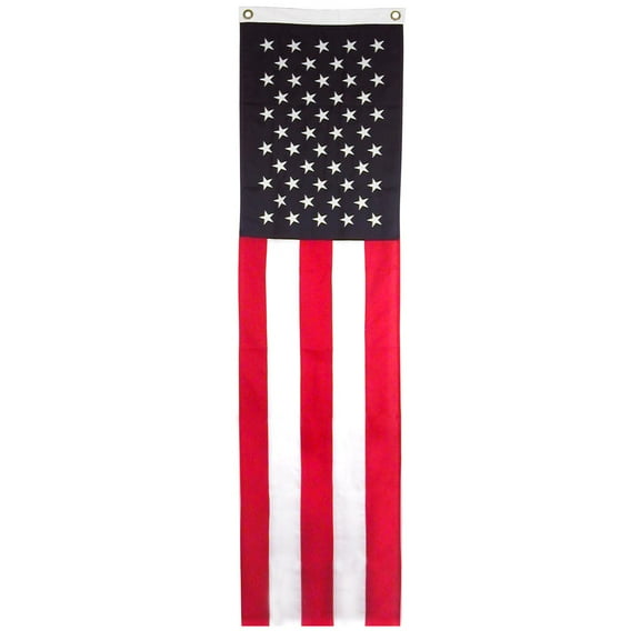 US Flag Pulldown - Online Stores, Inc. Brand - 20inch x 8ft OLS - Sewn Polyester