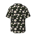 thumbnail image 2 of Xecao offers the Daisy for Men's Casual Short-sleeved Shirt, a button-up collared shirt with a pocket, perfect for beach vacations and yacht travel in the 3X-Large size., 2 of 7