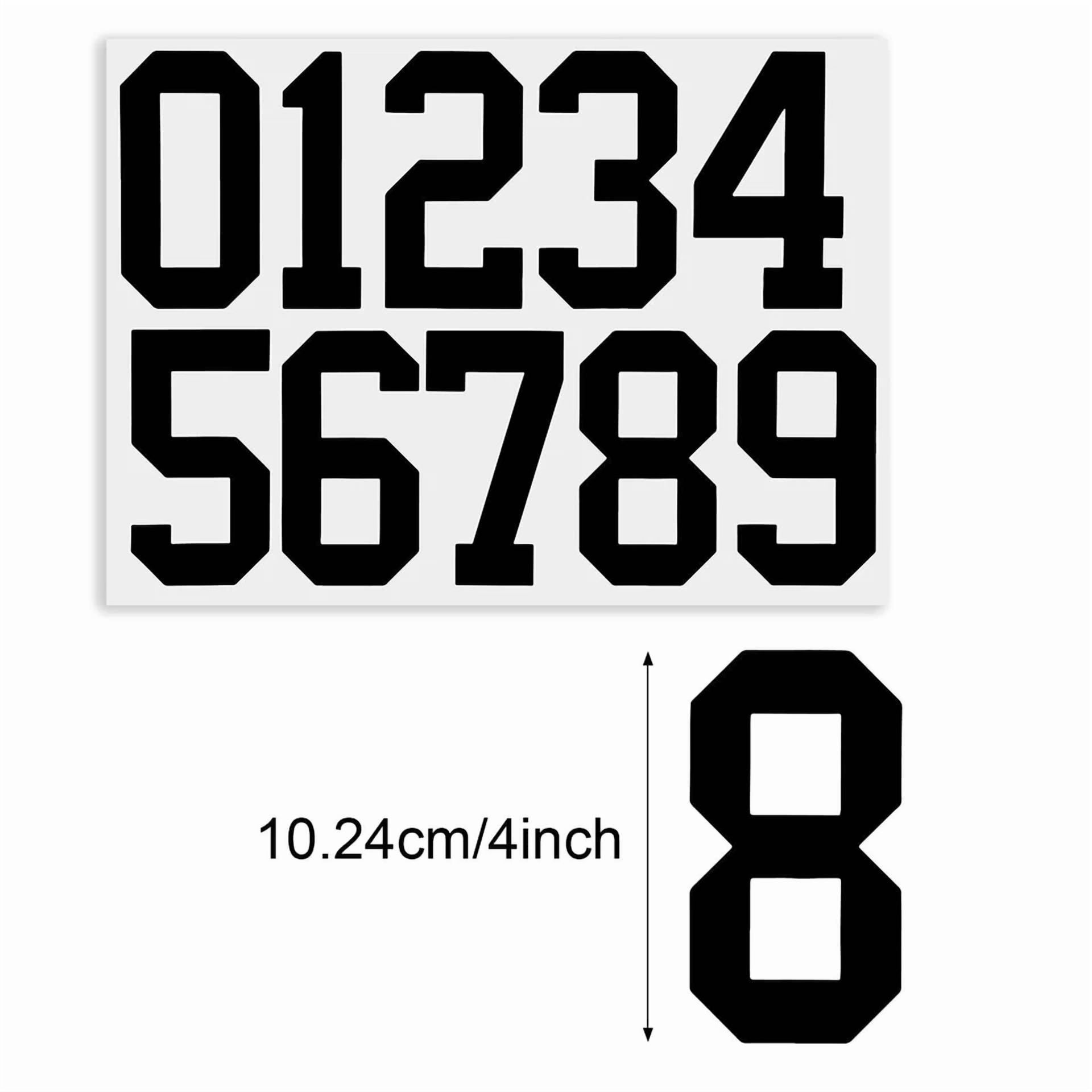 CRESTIN- 8 Sheets Mailbox Numbers Stickers Waterproof Vinyl Number Stickers Self Adhesive