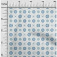 thumbnail image 2 of oneOone Georgette Viscose Medium Blue Fabric Asian Block Sewing Craft Projects Fabric Prints By Yard 42 Inch Wide, 2 of 5