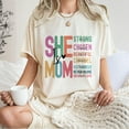 thumbnail image 4 of She is Mom T-shirt, Retro Mother Shirt, Blessed Mom Tee, Mom Shirt, Mother's Day Tshirt, Gift for Mom, Retro Mama Quotes, 4 of 7