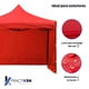 thumbnail image 3 of Carpa 3 x 3 Metros Toldo Lona Impermeable Plegable Para Jardin Color Rojo Practiksa  Carpa con Pared, 3 of 5