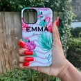 thumbnail image 2 of Personalised Flamingo Name iPhone 14 Pro Case, iPhone 14, 2 of 5