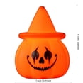 thumbnail image 3 of CSEONE Halloween Night Lights, Halloween Pumpkin Night Light with Witch Hat, Cute Led Lamp Silicone Pumpkin Lights, Spooky Face Decorative Lights for Halloween Party Table Indoor Outdoor, B, 3 of 8