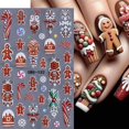 thumbnail image 3 of Adhesivos para uñas Lukmexor con estampado 5D, árbol de Navidad para invierno, 4 unidades, 3 of 9