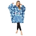 thumbnail image 1 of Sudadera con capucha Disney Stitch para mujer, forro polar cálido, azul, 1 of 7