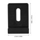 thumbnail image 2 of OUNONA 6Ud Clips Para De Inoxidable Negro Para Montaje En Pared Con Almohadillas Protectores, 2 of 7