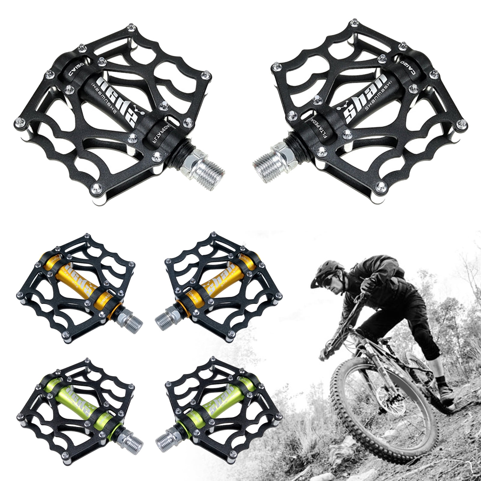 1 Pair Of Bicycle Clipless Pedal Platform Adapters For MTB Mountain Road Bikes