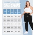 thumbnail image 4 of Plus Size Sweatpants for Women Drawstring Jogger Pants Loose Fit Elastic Waist Workout Lounge Pants with Pockets,1X-5X, 4 of 7