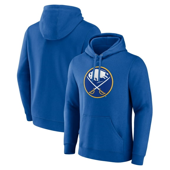 Men's Royal Buffalo Sabres Primary Logo Pullover Hoodie