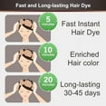 thumbnail image 5 of Hair Dye Shampoo 3-in-1 with Natural Ingredients Semi-Permanent Gray Hair Coverage, Color Depositing Shampoo for Women & Men, Vegan, Ammonia-Free (MEDIUM BLONDE), 5 of 5