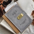 thumbnail image 5 of Sktrjpolfis Vintage Password Journal, A5 PU Leather Notebook with 3-Digit Combination Lock,200 Lined Pages, Personal Diary for Journaling & Business Planning, 5 of 5