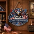 thumbnail image 3 of 250th Anniversary USA Eagle Diamond Art Hanging Kit for Adults | 4th of July Patriotic Theme, Colorful Special Shaped Resin Beads, Independence Day Diamond Painting for Window Wall Doors, 3 of 8