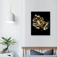 thumbnail image 3 of ARISTURING Gold Leaf Art Prints,Modern Black Gold Botanical Tropical Plant Leaves Wall Art Decor,Foliage Inspirational Quotes Canvas Gallery Poster Prints for Bedroom Room Home Decor, 3 of 4