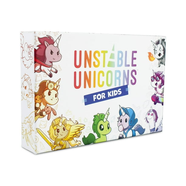 Juegos inestables - Juego base Unstable Unicorns For Kids Edition - ¡Un juego de cartas estratégico para niños!