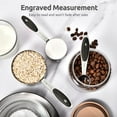 thumbnail image 5 of U-Taste 18/8 Stainless Steel Measuring Cups and Spoons Set: 12-Piece Metal Stacking Measure Set for Baking Cooking with Strengthened Welds (Black), 5 of 11
