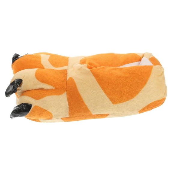 LITINKIMI 1 Pair Giraffe Slippers For Women Cartoon Style Polyester Comfort Indoor Use For Travel