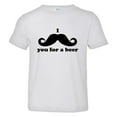thumbnail image 1 of PleaseMeTees™ Toddler I Mustache You For A Beer Must Ask HQ Tee, 1 of 1