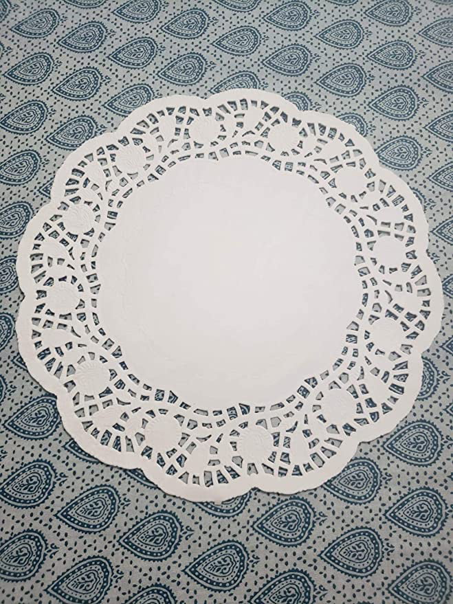 100 PCS Disposable Doilies,10.5 Inches Geeklife White Lace Paper Doilies 