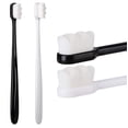 thumbnail image 1 of 2 Pack Extra Soft Toothbrush, Ultra Soft bristled Adult Toothbrush Bristle Good Cleaning Effect Compatible With Sensitive Teeth Oral Gum Recession, 1 of 5