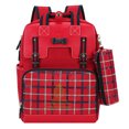 thumbnail image 1 of Girls Backpack Checked Large Capacity School Bag Travel Backpack with Pen Pouch, 1 of 9