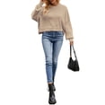 thumbnail image 2 of GXFC Women Fall Sweater Clothes Casual Long Sleeve Loose Knit Pullover Autumn Warm Knitwear Clothing for Women, 2 of 3