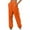 Orange, variant on Nmnitkp Sweatpants Women Excellent Workmanship Elastic Lace-Up Casual Solid Color High-Waisted Zipper Pocket Tapered Sweatpants Streetwear Beige,2XL