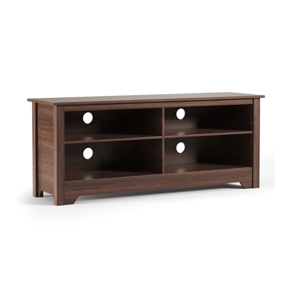 Finihen TV Stand, TV Cabinet, 58 Inch Wooden Entertainment Media Center TV Stand, Media Entertainment Center with Storage, for Living Room, Bedroom, Espresso