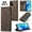 Coffee, variant on ETFAST Leather Wallet With Card Holder Zipper Phone Case For OPPO Reno A77 A77S High Quality Leather Phone Case