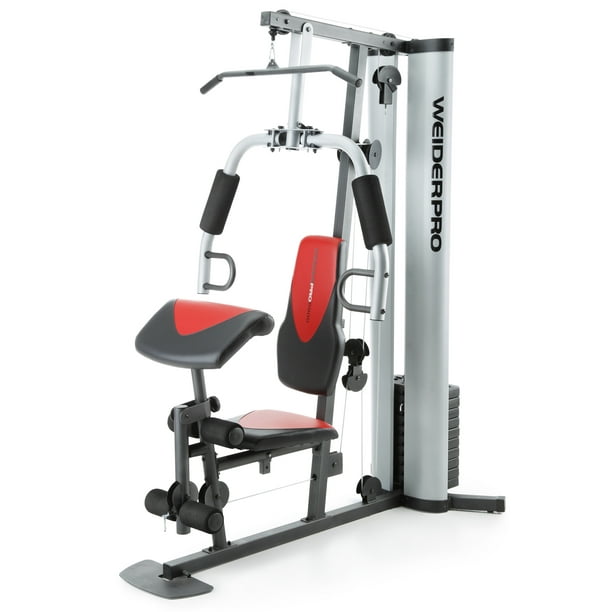 kwartaal bezig Lam Weider Pro 6900 Home Gym System with 125 Lb. Weight Stack - Walmart.com