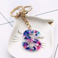 thumbnail image 2 of 1PCS Keychain Multicolor Letter A - Z Initial Letter Resin K, 2 of 2