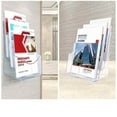 thumbnail image 2 of Acrylic Brochure Holder 4X9 Inches Slant Back Design, Clear Display Stand, 2 of 7