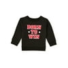 Garanimals Baby Boys Born To Win Long Sleeve Fleece Top, Sizes 6/9-24M