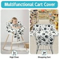 thumbnail image 4 of Shopping Cart Cover for Baby,2-in-1 Baby Cart Covers with Portable Cloth Bag Cart Seat Pad for Babies Grocery Cushion Cover Restaurant,Suitable for All Supermarkets and Restaurants, 4 of 6
