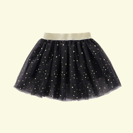 

BELLZELY Toddler Girl Clothes Clearance Toddler Girls Cute Party Dance Solid Color Net Yarn Sequins Stars Tulle