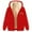Red, variant on Pyhlmscde Women's Casual Solid Hooded Neck Long Sleeve Zipper Coat, Womens Tops, Jackets for Women, Fleece Jacket Women