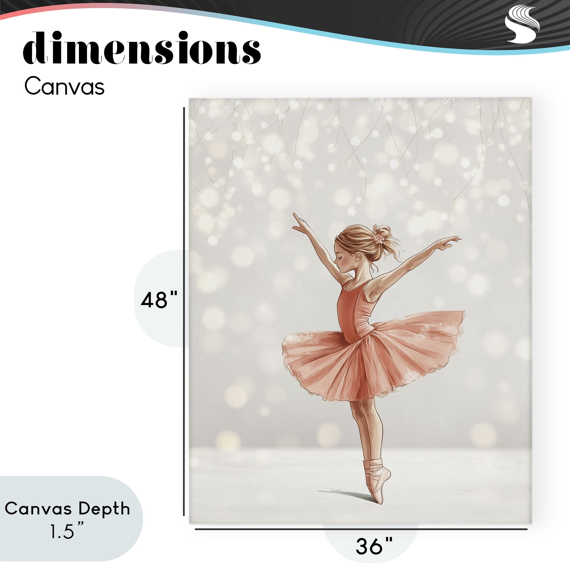 Stupell Industries Dancer In The Light Canvas Wall Art, design by Christine Simpson Art