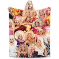 thumbnail image 2 of Blanket RuPaul Drag Race Soft and Comfortable Wool Fleece Throw Blankets for Sofa Office car Camping Yoga Travel Home Decoration Cozy Plush Beach Blanket Gift, 2 of 5