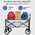 thumbnail image 6 of FDW Foldable Beach Wagon, Gray, 26.46 lb, 6 of 7