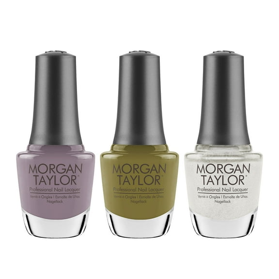 Morgan Taylor Fall 2023 Change of Pace Nail Polish Manicure Set, 3 Pack
