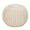 Natural, variant on Round Pouf Ottoman - Cable Knitted Boho Poof - Home Décor Cord Pouffe Handmade Circular Footrest for Living Room - Bedroom - Kids Bedroom - 100% Cotton Pouf (19.5"x19.5"x14") - Ivory