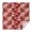 Red Christmas Patchwork, variant on Red Christmas Reindeer Pattern Square Tablecloth,Waterproof Square Table Cover,Wipeable Spillproof Washable Table Cover for Home Kitchen Party Decor 42"X42"(107x107cm)