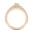 thumbnail image 4 of 1.50ctw Diamond Engagement Ring Bridal Set in 14k Rose Gold (G-H, I2-I3, 1.50ctw), 4 of 5